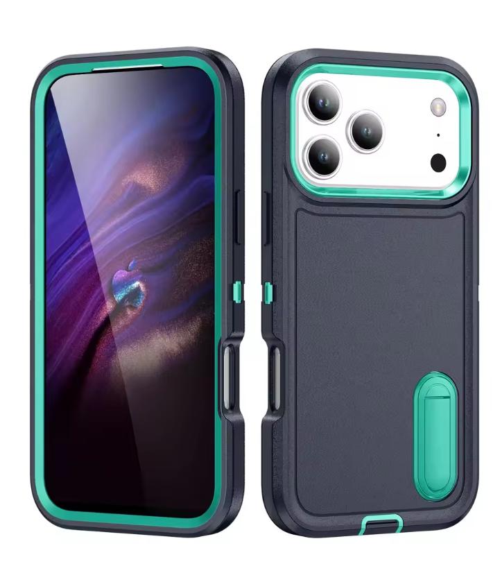 Case For iPhone 17 16 15 14 13 12 11 Pro Max Plus 16e 17Air Heavy Duty Shockproof Anti-Scratch Rugged Protective Kickstand Cover