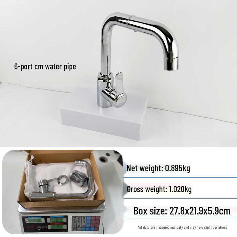 TLXT Universal Wall-Mounted Stainless Steel Single Cold Faucet