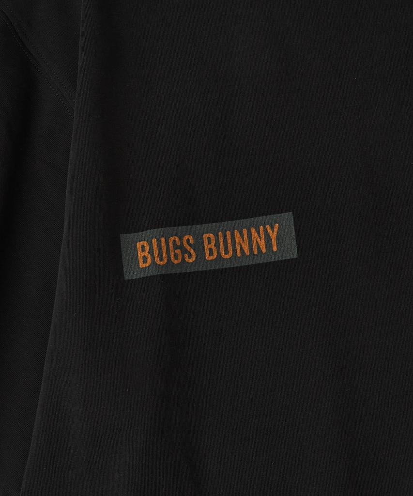 OUTSTANDING [Looney Tunes] Half Sleeve Tee(Bugs Bunny)_Black