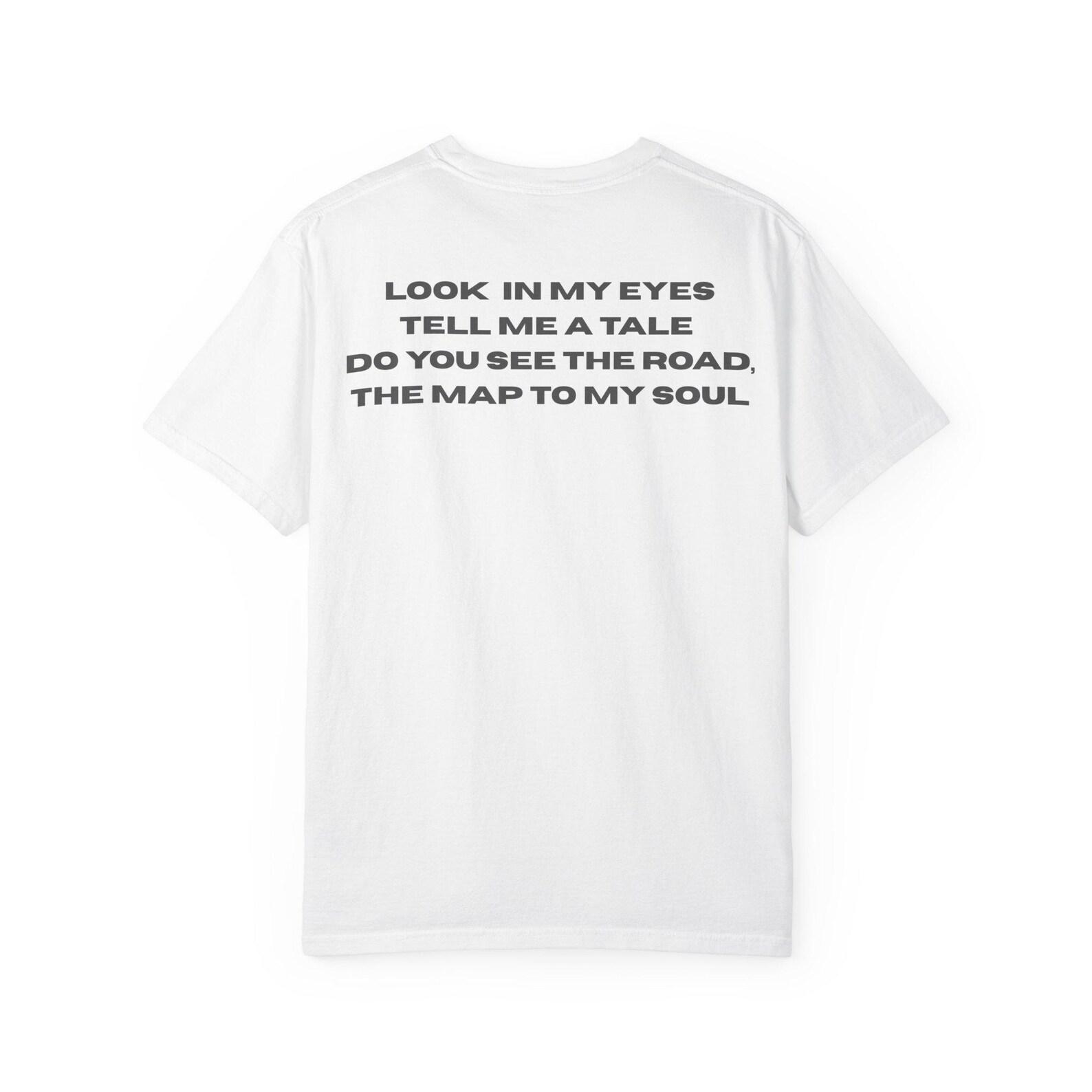 Travis Scott Lyric Graphic Tee: Look In My Eyes Poem PrinT-Shirt 3XL