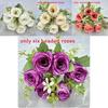 Silk Rose Artificial Flower For Wedding And Hotel Decor With Realistic Design For Photography And Home Styling