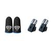 2Pcs 6 Finger Gaming Trigger for PUBG Game Aim Shooting Gaming Trigger Mobile Gamepad Trigger Joystick for Iphone Android Phone