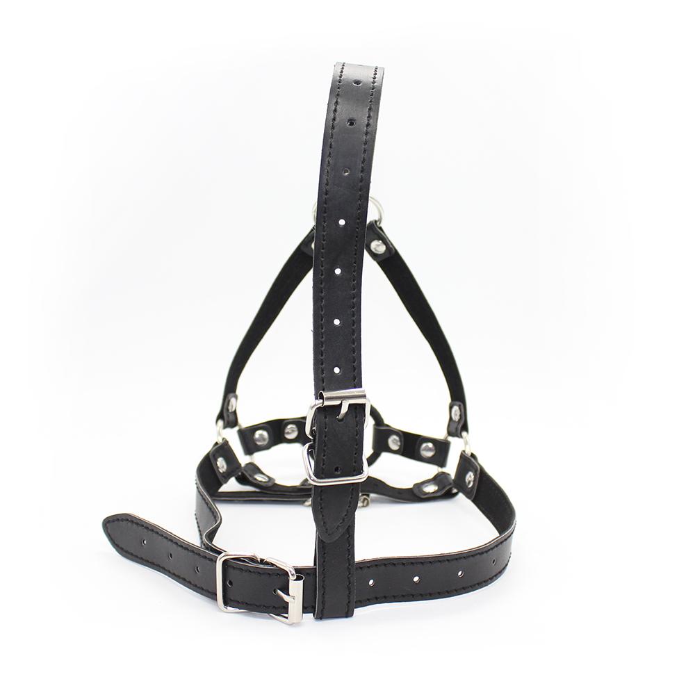VaHppy SM-BDSM-Sexspielzeug, Gesichtsmasken, Spiele für schwule Paare, Bondage, Cosplay, Öffnung, Sabbern, Fellatio, PU-Ring, 5 cm, Produkte für Erwachsene