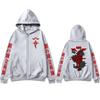 Japanese Anime Fullmetal Alchemist Zipper Hoodies Men's Zip Up Hooded Sweatshirts Fleece Long Sleeves Pullovers Coat Jackets