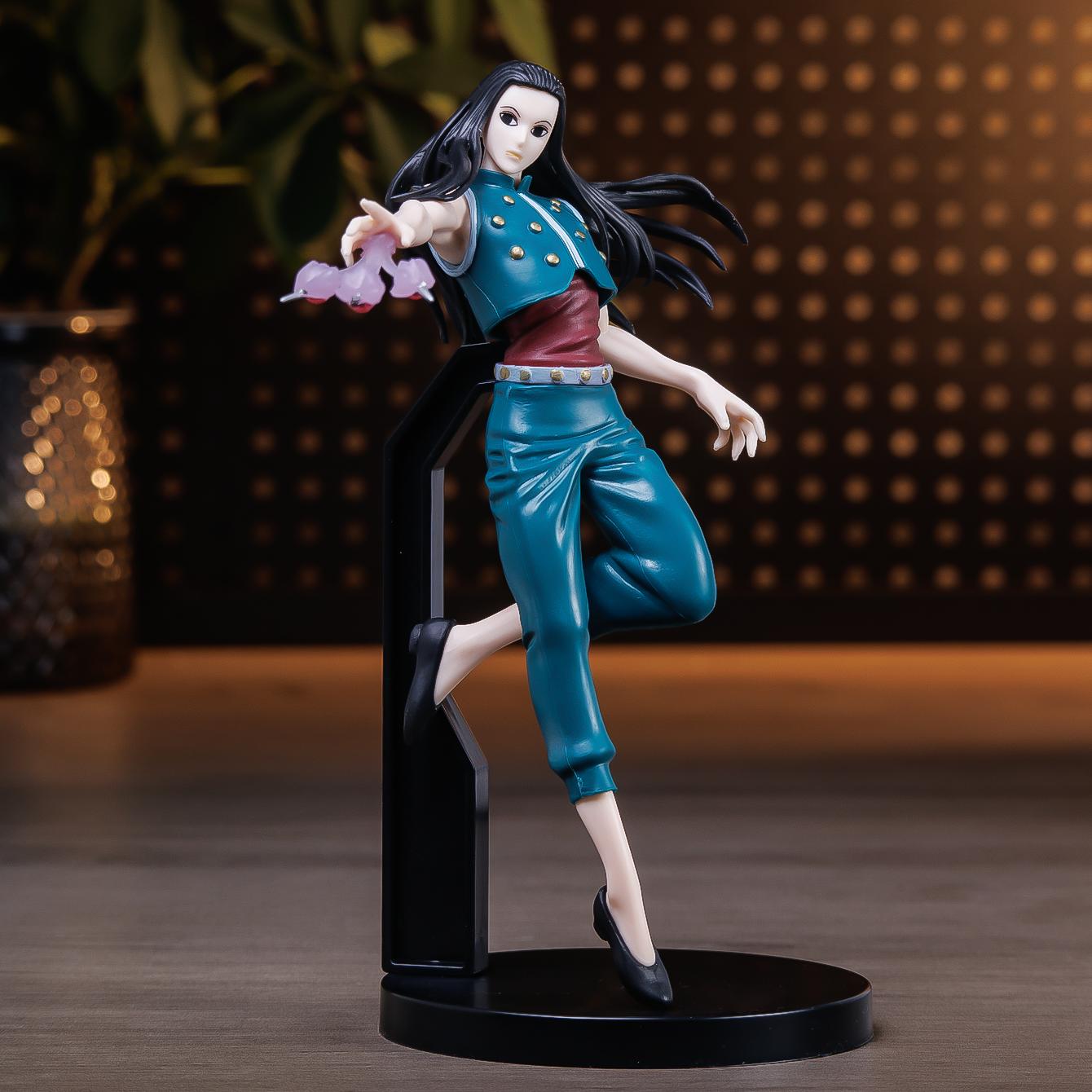 Perfekte HUNTER GON Killua Action Anime Figur Sammlerstücke Figur Display-Stücke Anime Figuren Weihnachtsgeschenke graue