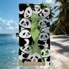Süßes Panda-Cartoon-Handtuch Schnell trocknende Strandhandtücher Sind Geeignet Für Schwimmbäder Camping Yoga Und Das Fitnessstudio