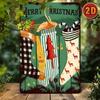 Metal Wall Art Vintage Christmas Sign for Home Decor  Metal Poster Vintage Christmas Tin Sign for Wall Decor