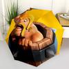 Clash Royale, Barbarian Automatic Opening and Closing, 8 Rib Structure Portable Umbrella, Suitable for Men and Women In All Seasons  Perfect