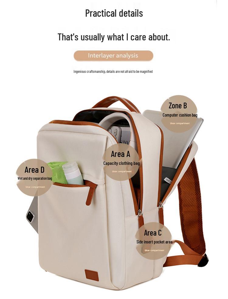 Cross-border Women's Casual Laptop & School Travel Backpack