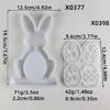 User Friendly Silicone Mold For Designing Rabbit Embellishments And Hanging Rings Eggs Ornament For Jewelry Making