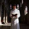 Fantasy Priest Cosplay Costume For Halloween Party With Long Robe For Adults