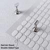 100Pcs Double-Sided Tape for Nail Art Stands Practice Base Fixing, No-Trace Jelly Tape for Wearable Press-On Nails and Display Cards