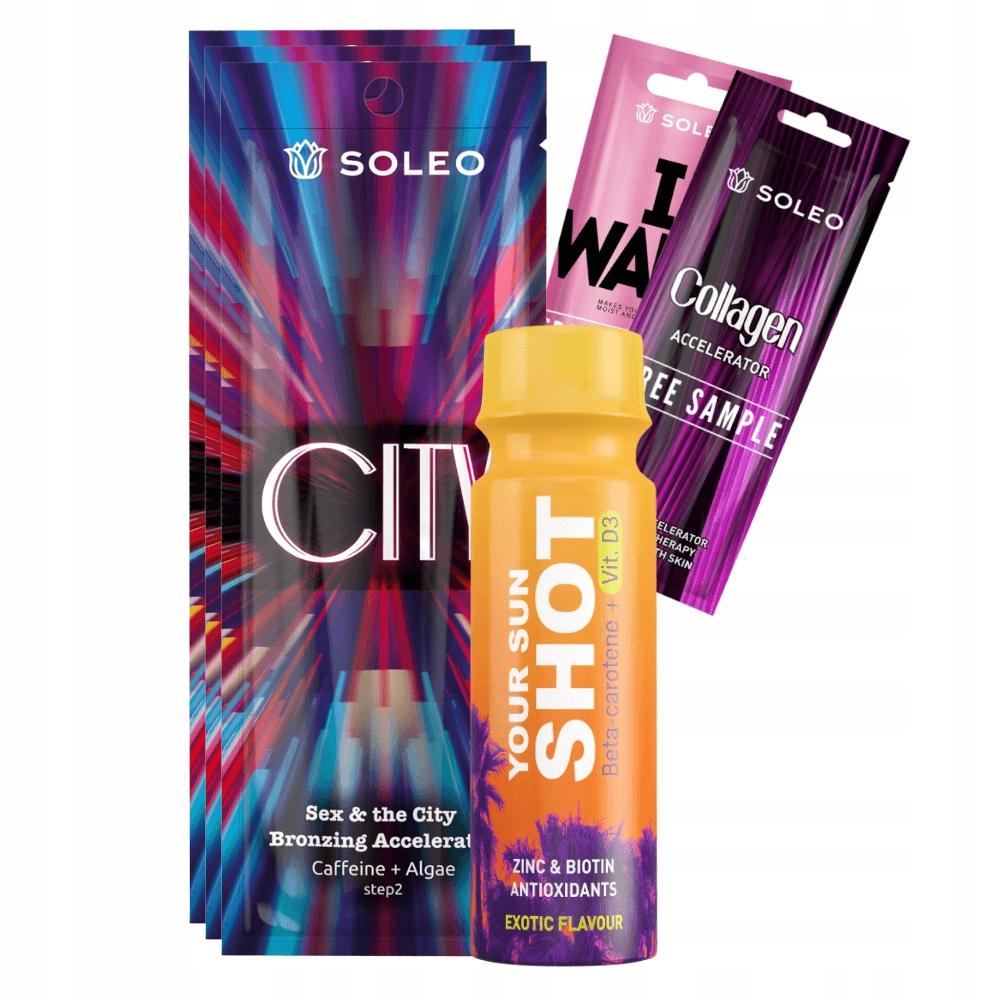 Soleo City 3x15ml Bronzer With Tanning Accelerator + Freebies