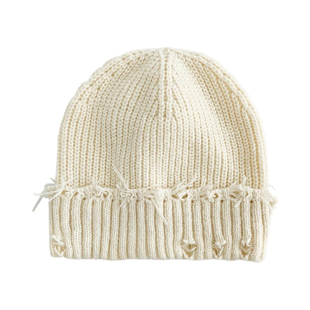 Knitted Hat, Children's Woolen Hat, Perforated Hat, Versatile And Eye-catching, Small Face