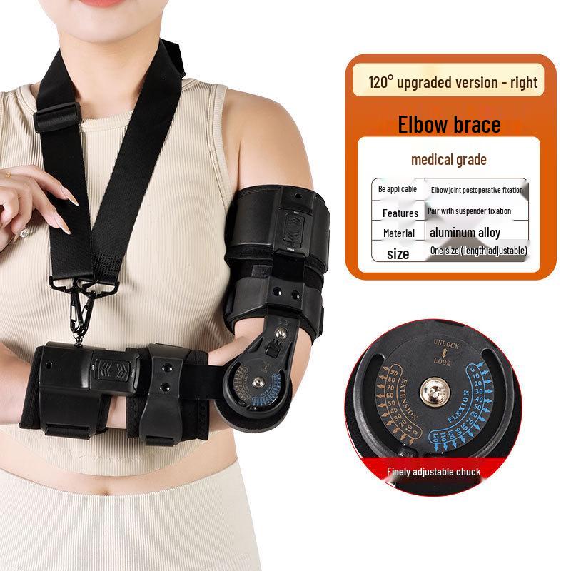 Adjustable Upper Limb Brace for Elbow Support and Rehabilitation
