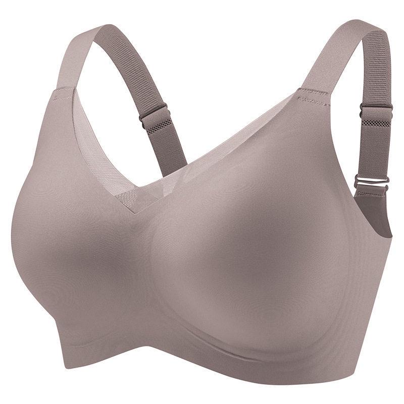 Wire-Free Seamless Bra: Enhances Bust, Smooths Underarm, Anti-Sag, Mesh Design, Plus Size