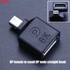 8K 60Hz Displayport DP 1.4 Kabeladapter 90 Grad 4K 144Hz Display Port Stecker auf Mini Displayport PC Computer Buchse Konverter