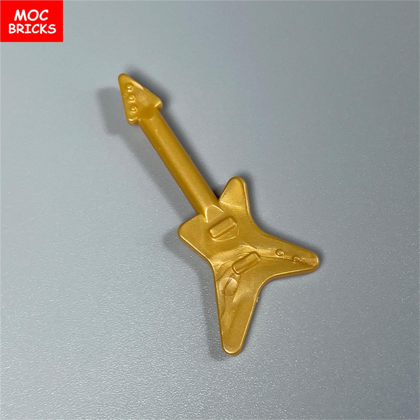 10 Stück/Los MOC Steine Werkzeug Saxophon Bassgitarre suona Instrument 13808 Musik Bausteine DO-IT-YOURSELF Puppen Spielzeug Kinder Geschenke