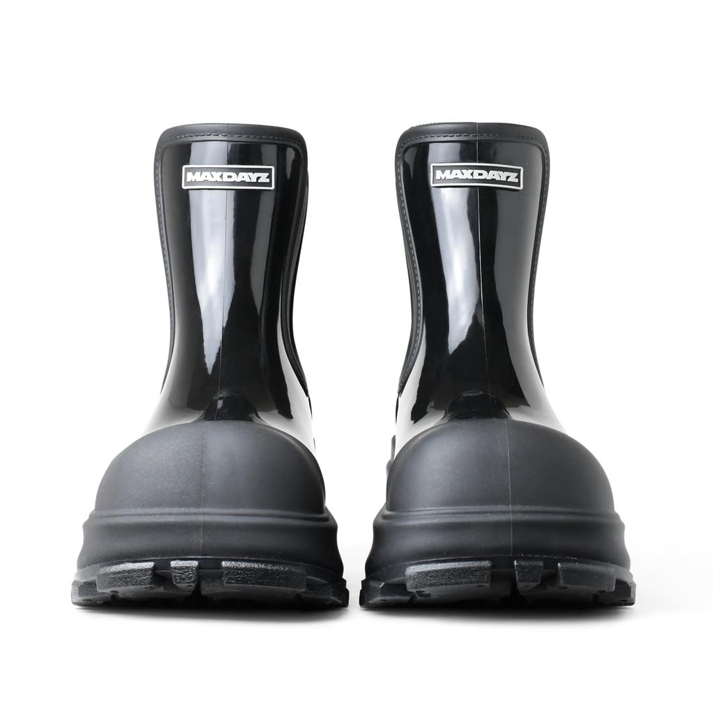 MAXDAYZ Illye Rain Waterproof for Rainy and Typhoons Japanese Shoe Women's Boots, Rain, Season, (Gloss Black, Size, Adult, 23.5cm)
