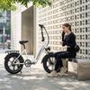 MAISJ Literider 2.0 45KM/H Elektrofahrrad 48V13.5Ah 500W Stadttauglich mit LCD 20*4.0" Reifen Elektrofahrrad Faltbar Leichtgewicht EBike