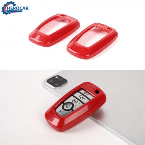 For Ford Bronco/Bronco Sport +/F-150 Key Fob Cover Case Shell Protector Red