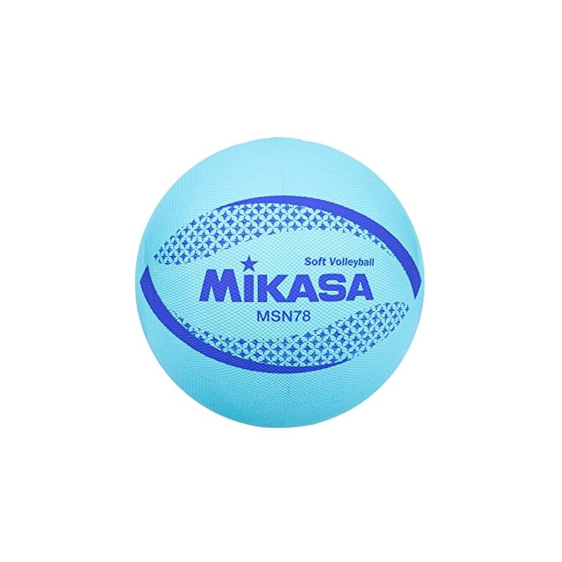 Mikasa Color Soft Volleyball, 78cm Circumference, Official Ball (Blue) MSN78-BL