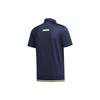 Adidas Polo Shirts Men's Blue Polo Collar Moderate Straight Fit FJ3794