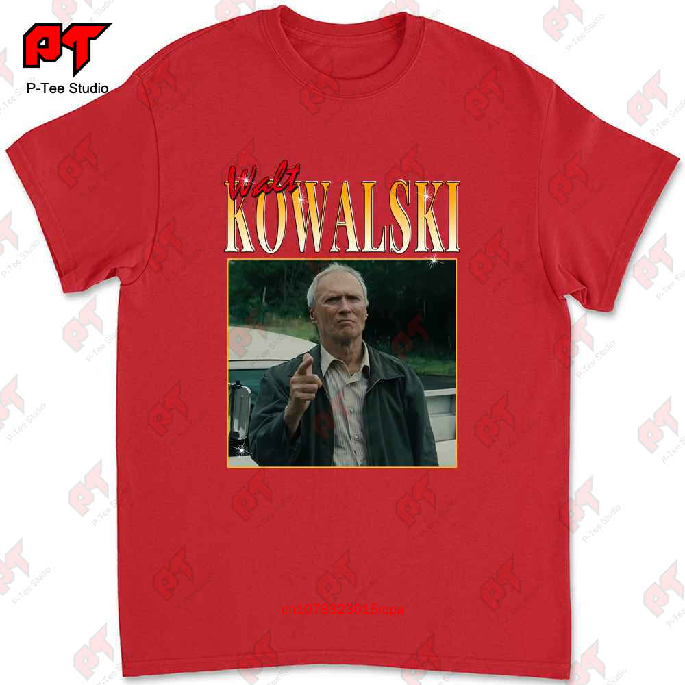 Walt Kowalski Gran Torino Vintage Movie Black T Shirt Mnh042421052 M38D S