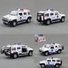 Legierung Automodell Hummer H3 Polizei-SUV mit Ton und Licht für Kinder zum Spielen