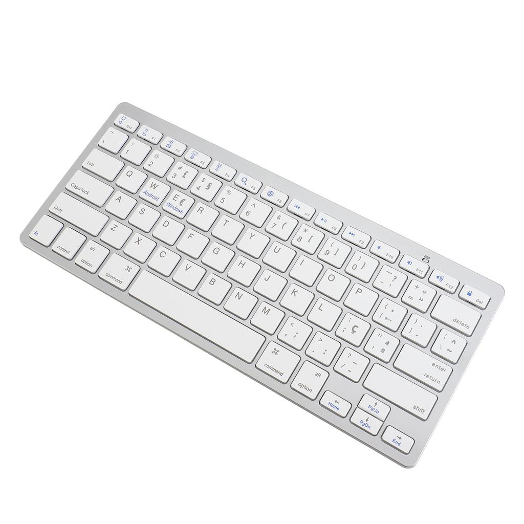 Wireless Keyboard BT Responsive Keys Ergonomic Stylish Ultra Thin Keyboard with C Command Key for