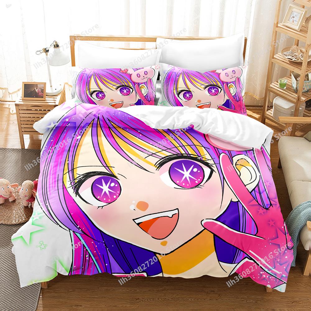 3D Print Anime Oshi No Ko Bedding Collection Single Twin Full Queen King Size Bed Collection Adult Kid Bedroom Duvetcover Collections Home Textile