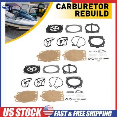 2 Carburetor Rebuild Kit For Polaris Freedom /Octane 2002-2004 Genesis 1999-2002