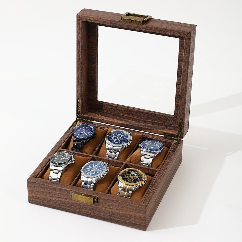 Qingyu Packaging Bark Texture PU Leather Watch and Jewelry Display Box