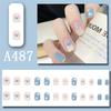 Manicure Sheet, Fake Nails, Finished Product, Simple Lemon Ice Style Manicure, Hair Change, Wearing Nails