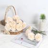 2 Bunches Artificial Carnations Total 12 Heads Silk Faux Flowers for Funeral Arrangements Wedding Bouquets Cemetery Wreaths DIY Crafts