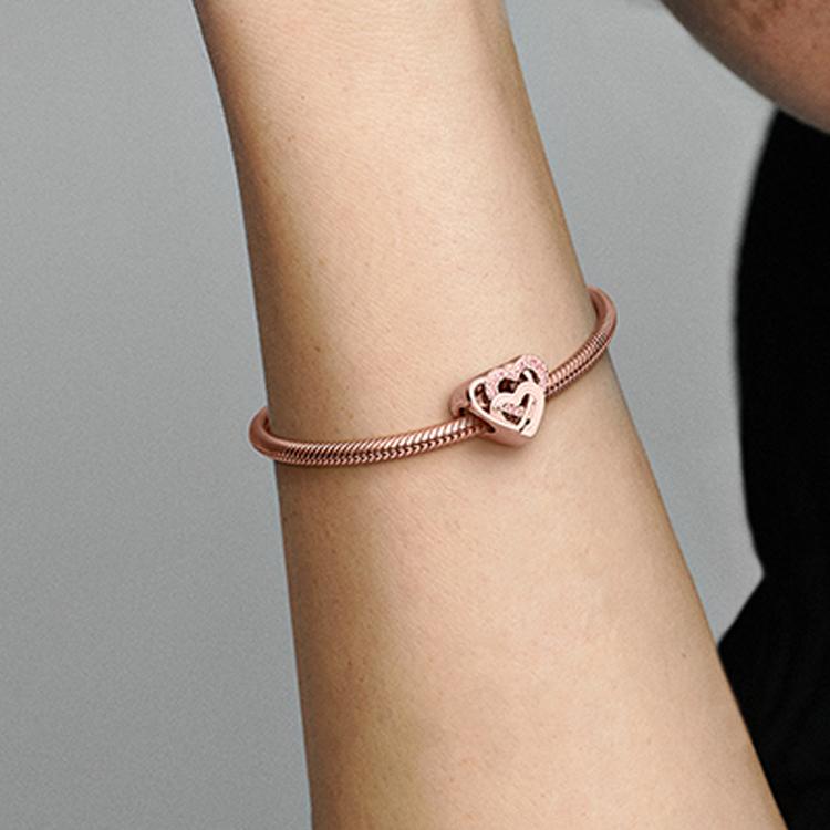 Pandora Rose Love Entwined Charm Women charm Rose-Gold 789529C01