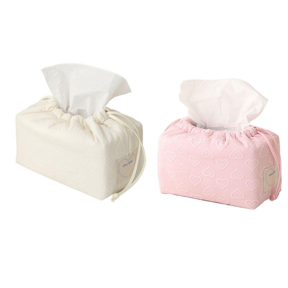 Reusable Stroller Drawstring Tissue Bag Large Capacity Car Paper Boxes Baby Stroller