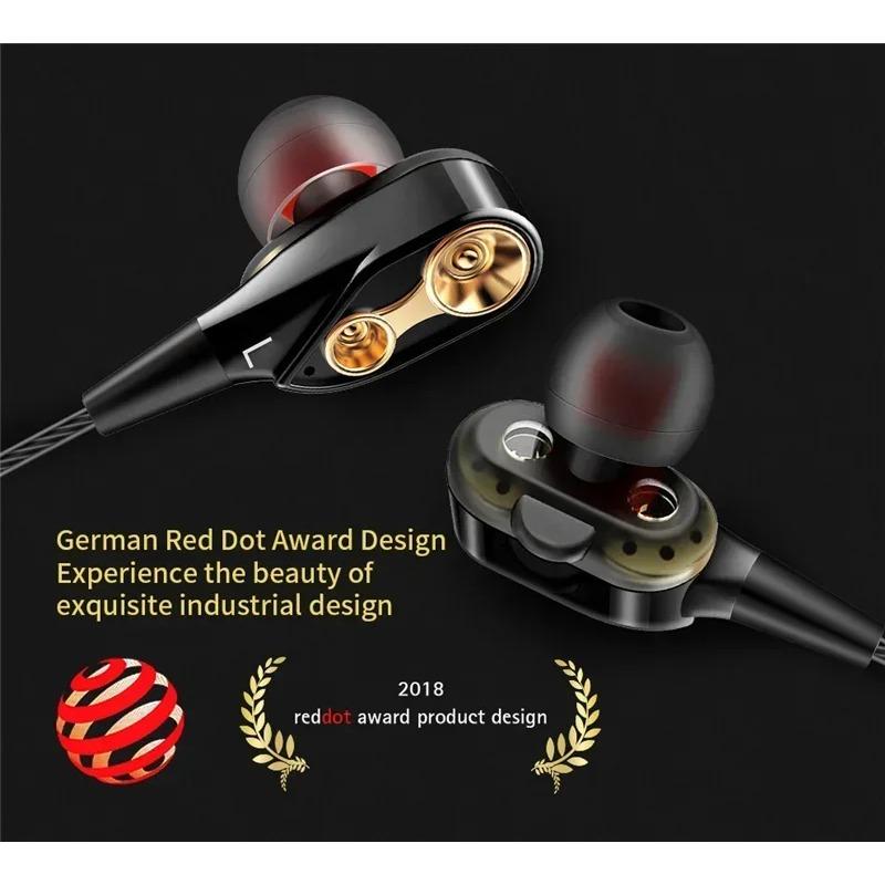 Original QKZ CK8 4D Kupfertreiber HiFi Kabelgebundener Kopfhörer Sport Kopfhörer Bass Stereo Headset Musik Ohrhörer 3,5MM In-Ear mit Mikrofon