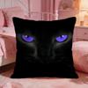 Black Cat Cute Cushion Cover Premium Comfort Reversible Pillow Cove Two In One Design For Any Room  Car Interior