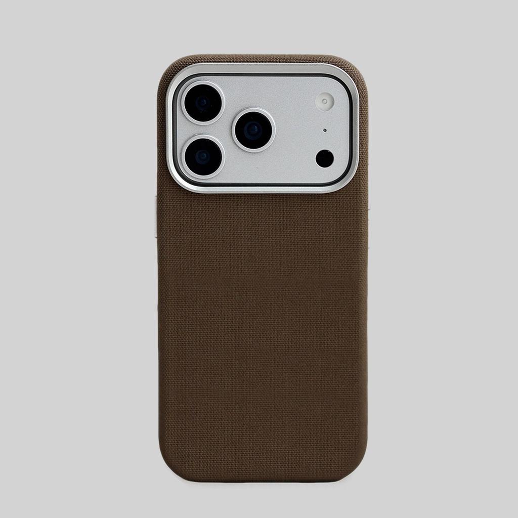 iPhone 17 Pro Max Ballistic Nylon Magnetic Case: Solid Color Fabric Texture Protective Cover