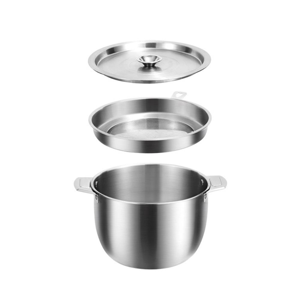 New 2.8L Oil Filter Pot Stainless Steel Lard Strainer Filter Tank Grease Keeper Storage Container Oil Pot Kitchen