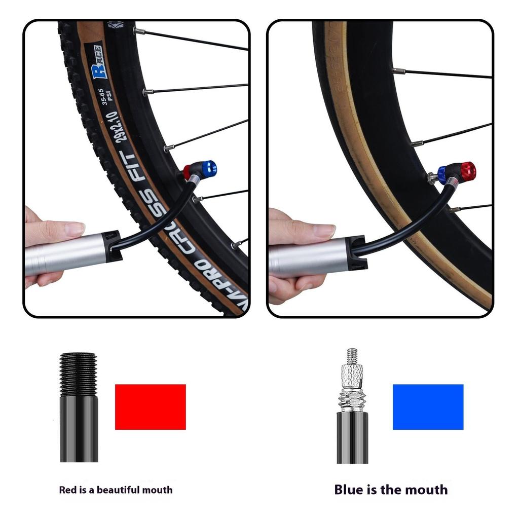ENLEE ED-900 Portable Bicycle Tire Pump Mini Aluminum Alloy Bike Air Inflator