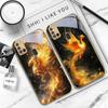Golden Phoenix Nirvana For Samsung A 31 32 A33 A34 35 14 A15 13 16 25 26 50 52 53 54 55 56 70 71 72 73 Golden Glass Phone Case