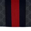 Gucci Recognizable Old Flower Logo Striped Webbing Zipper Closure Canvas Handbag Regular Men'S Black Gray