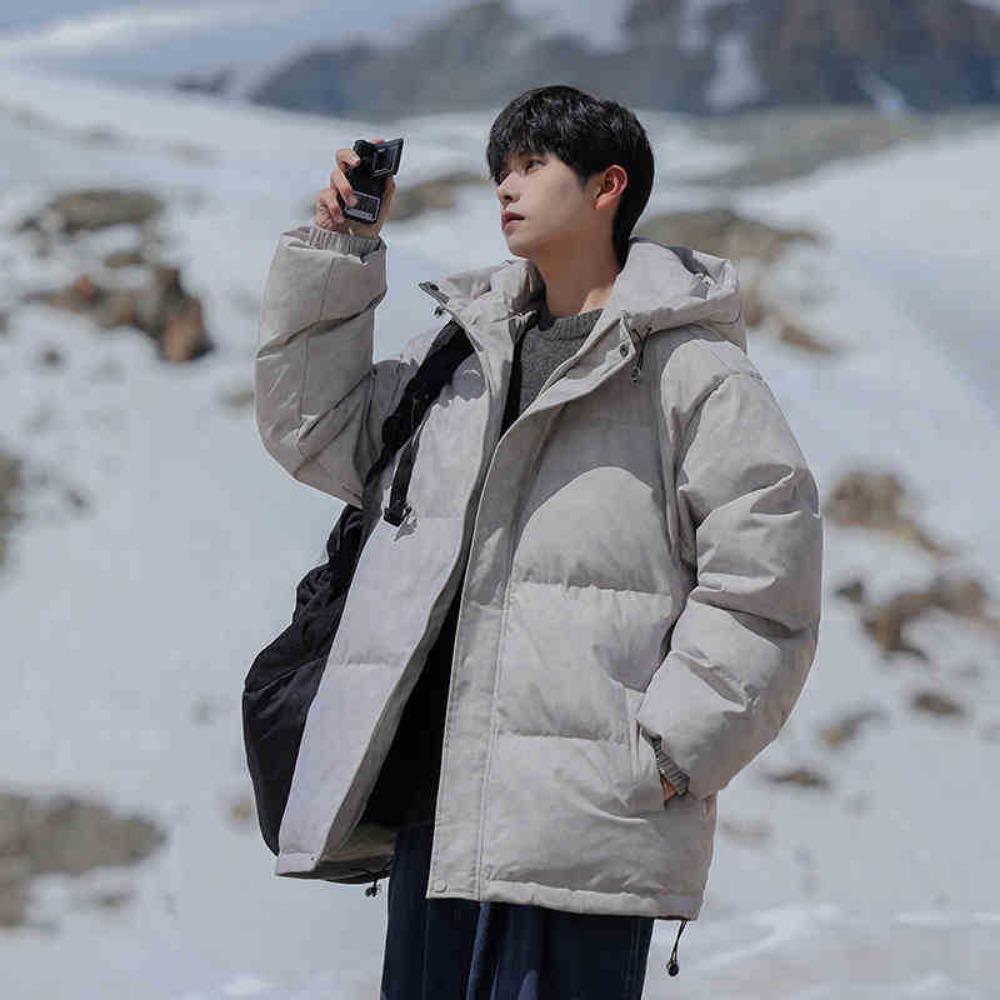 

Трендовая уличная водонепроницаемая одежда с хлопковой подкладкой для мужчин, новые зимние утолщенные теплые свободные повседневные куртки и одежда с хлопковой подкладкой. M