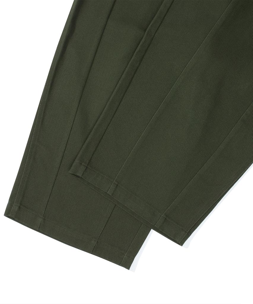 COLUMBIA UNIVERSITY M-Label Wide-Fit Cutline Pants Dark Khaki