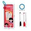 1SET Addition, Subtraction, Multiplication and Division, Primary School Math Card, Repeatable Writing, Children's Learning Aids