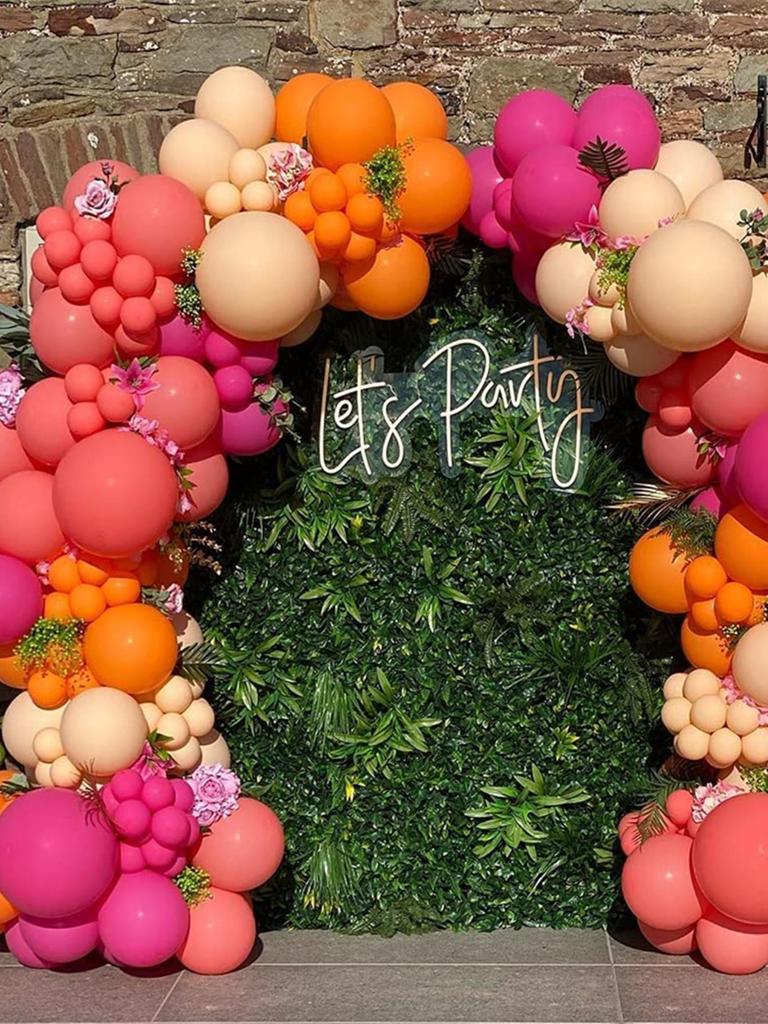 146ks Podzimní dekorace Matná barva Balónová girlanda Sada Řetízek Dýně Oranžová Balónový oblouk Halloween Vánoční ozdoba Svatba Narozeninová párty Výzdoba