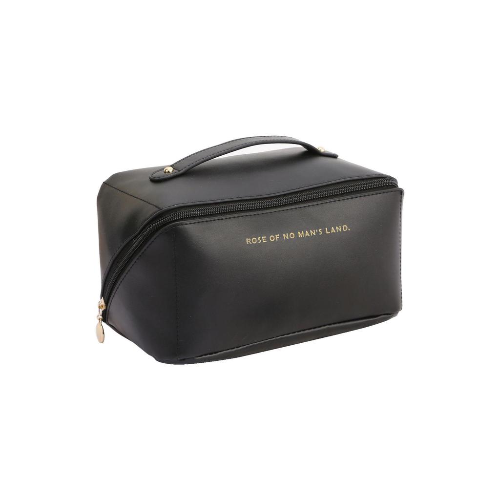 PU Leather Large Capacity Travel Makeup Bag - Portable Women's Wash Bag