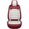 Car Seat Covers Full Set, 5 Seats Universal Leather Seat Covers for Cars, Breathable Automotive Seat Cover for Most Sedans, Trucks, SUVs